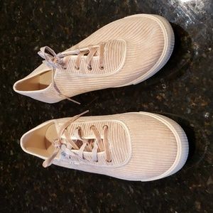TOMS Cream Corduroy Sneakers